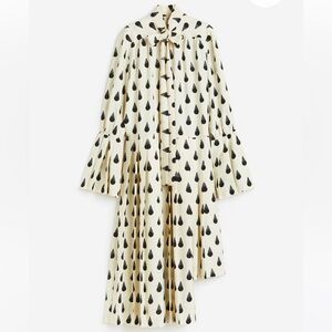 Brand New- Printed Pleated Dress